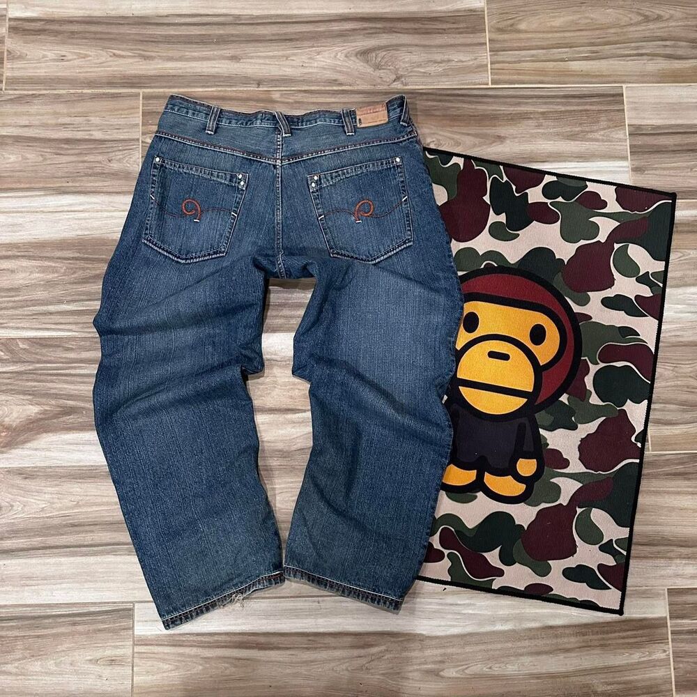 Y2K Roca Wear blue denim jeans